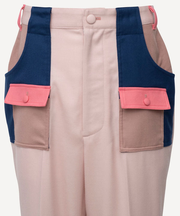 CRAZY PATTERNS BELL BOTTOM PANTS 詳細画像 BEIGE 11