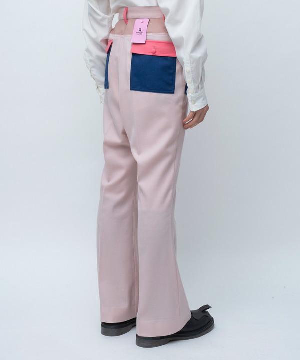 CRAZY PATTERNS BELL BUTTOM PANTS 詳細画像 BEIGE 4