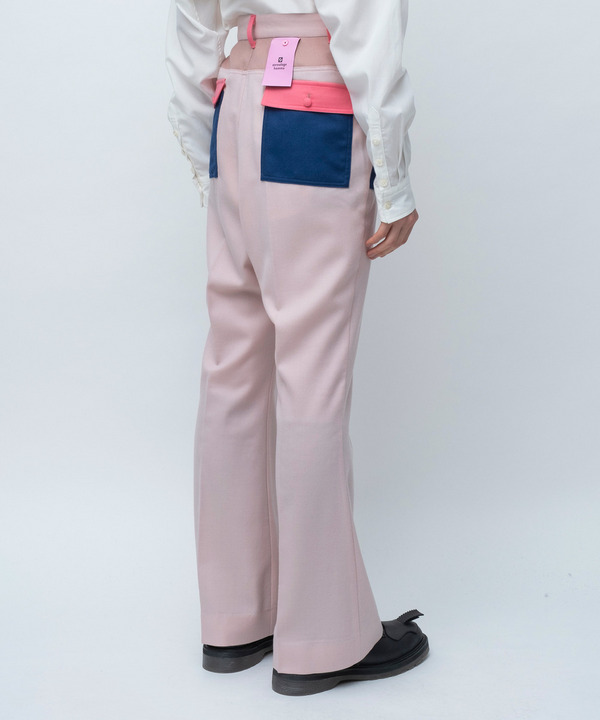 CRAZY PATTERNS BELL BUTTOM PANTS 詳細画像 PINK 3