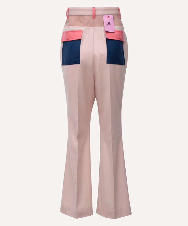 CRAZY PATTERNS BELL BOTTOM PANTS 詳細画像 BLUE 10