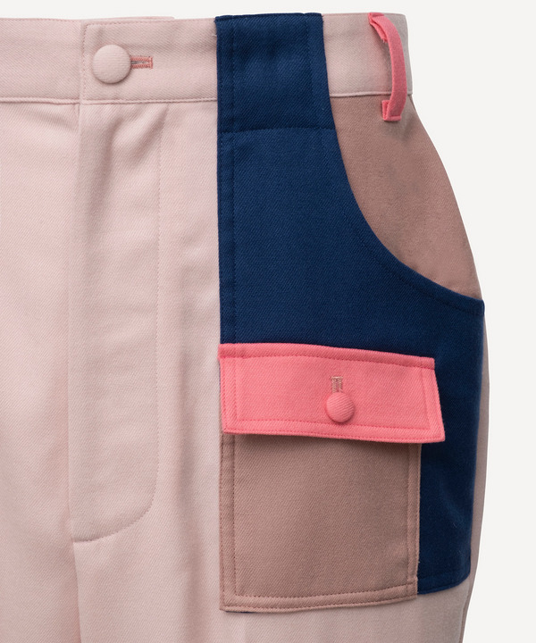 CRAZY PATTERNS BELL BOTTOM PANTS 詳細画像 BLUE 13