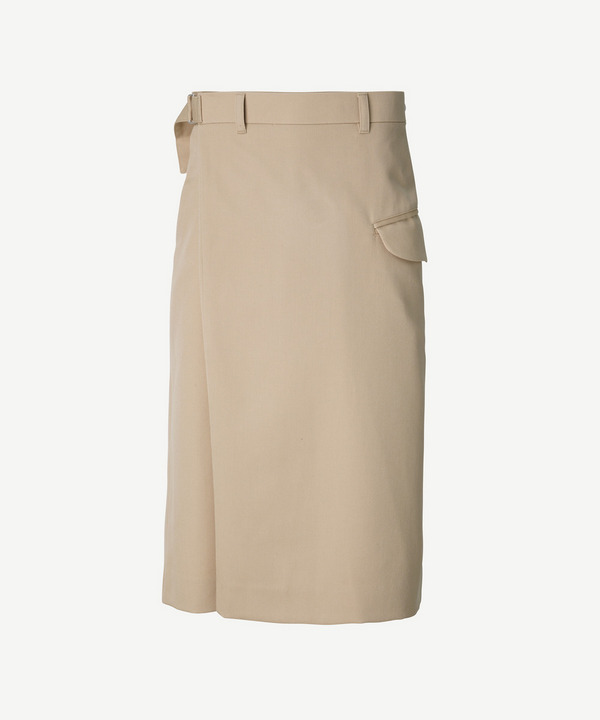 WRAP ASYMMETRY SHORTS 詳細画像 BEIGE 5
