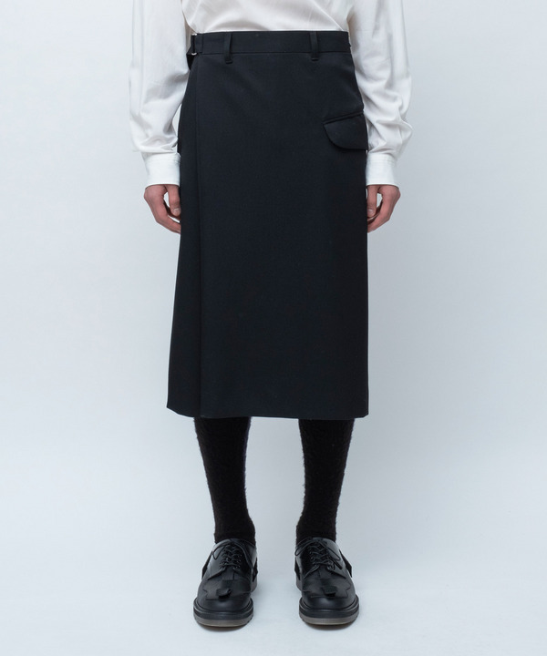 WRAP ASYMMETRY SHORTS 詳細画像 BLACK 1