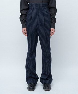 PILOT BELL BUTTOM SLACKS CHALK STRIPE