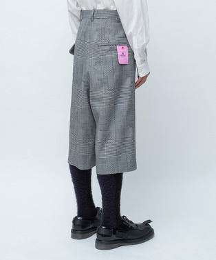 WRAP ASYMMETRY SHORTS RANDAM GLEN CHECK 詳細画像