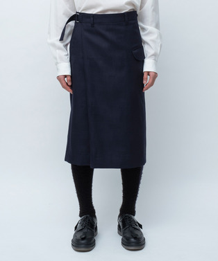 WRAP ASYMMETRY SHORTS RANDAM GLEN CHECK 詳細画像