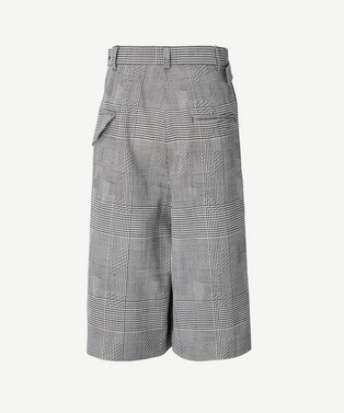 WRAP ASYMMETRY SHORTS RANDAM GLEN CHECK 詳細画像