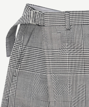 WRAP ASYMMETRY SHORTS RANDAM GLEN CHECK 詳細画像