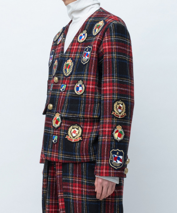 PATCHWORK EMBLEM JACKET 詳細画像 RED 2