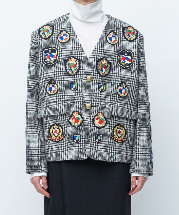 PATCHWORK EMBLEM JACKET 詳細画像 RED 5