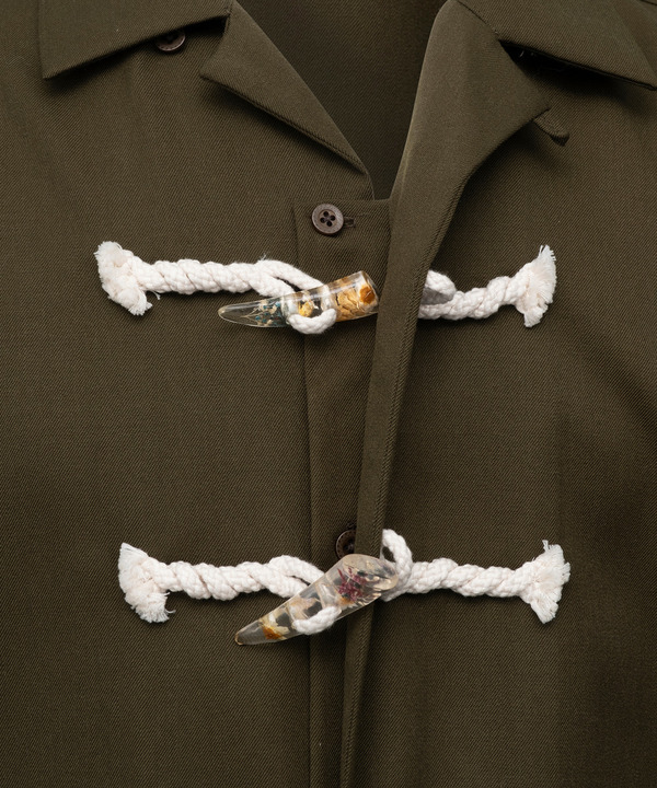 FLOWER TOGGLE SHIRT 詳細画像 KHAKI 10