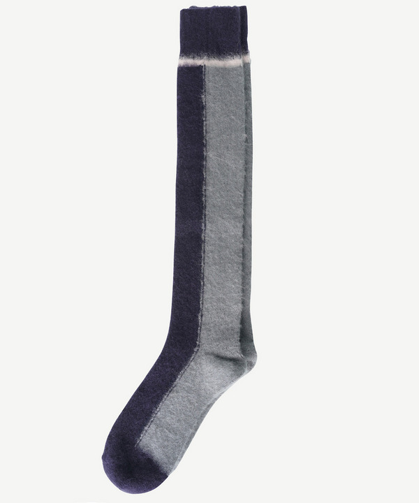 PATCHWORK MOHAIR SOCKS 詳細画像 GRAY 2