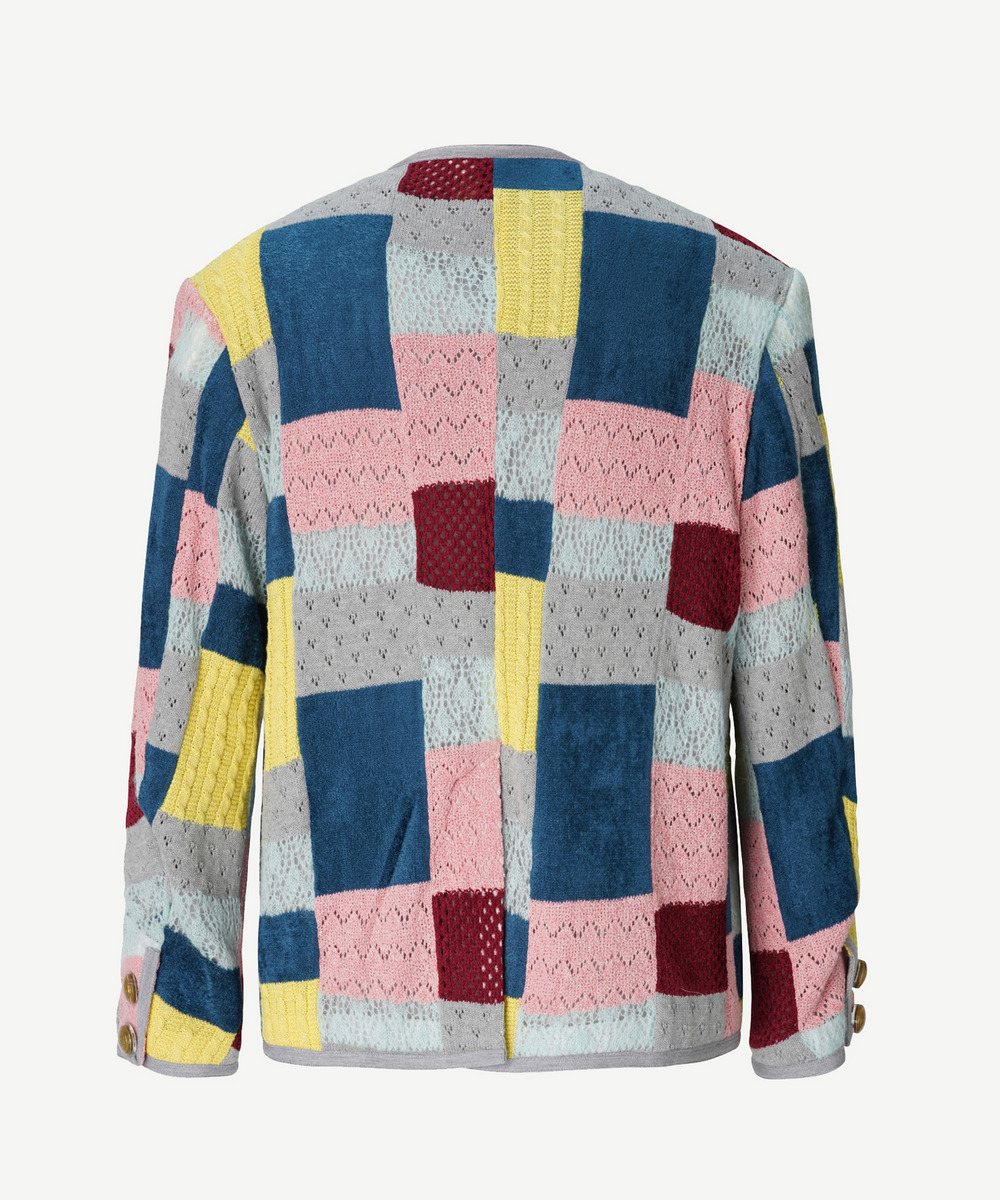 HARUKAHARU PATCHWORK KNIT JACKET｜ANREALAGE OFFICIAL ONLINE SHOP