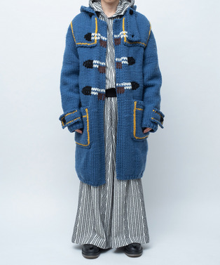 KNIT DUFFLE COAT