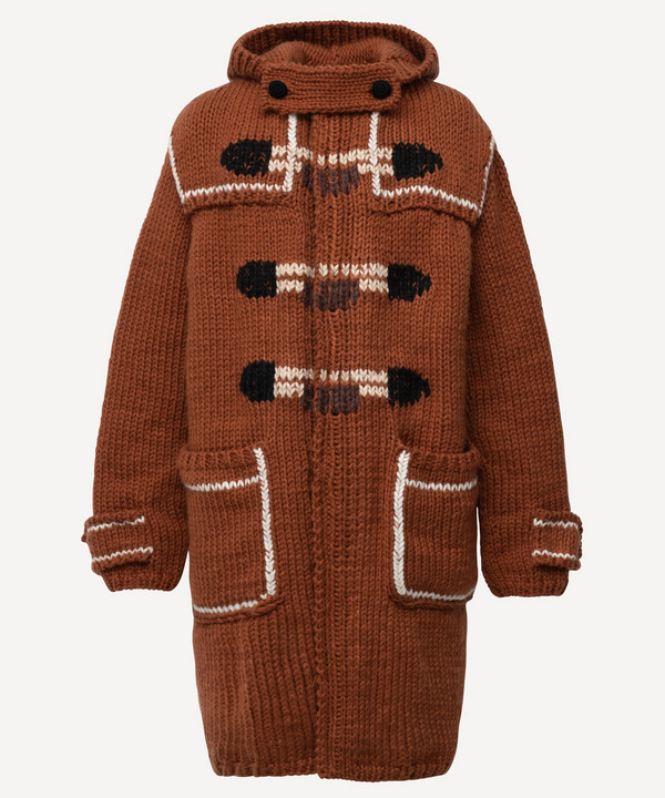 KNIT DUFFLE COAT 詳細画像 BROWN 5