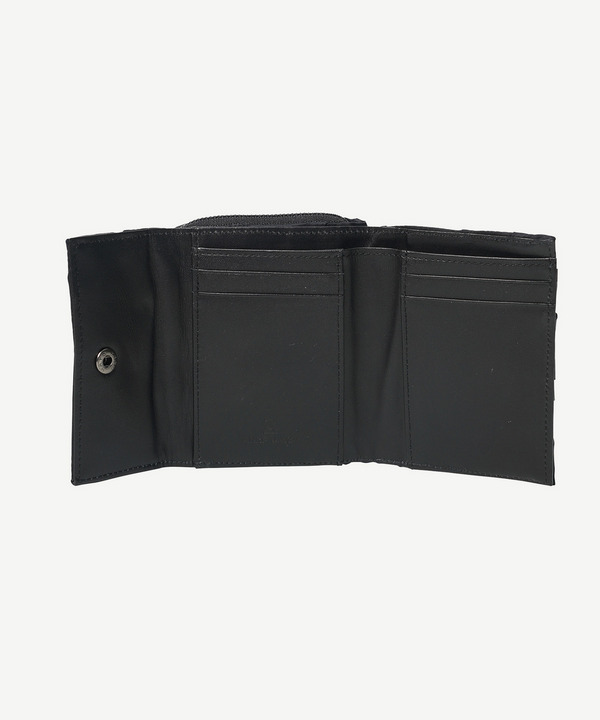 PATCHWORK ROUND ZIP PURSE 詳細画像 BLACK 4
