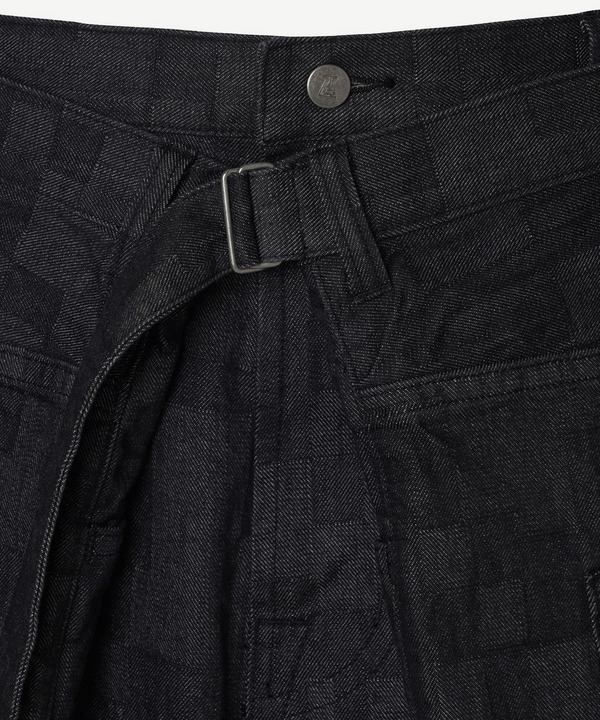 WRAP AZ DENIM WIDE PANTS 詳細画像 BLACK 6