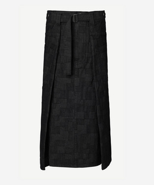 WRAP AZ DENIM SKIRT