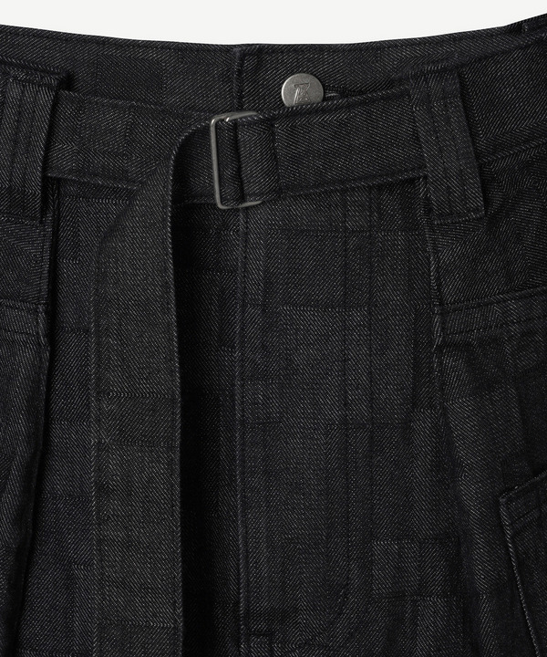 WRAP AZ DENIM SKIRT 詳細画像 BLACK 5