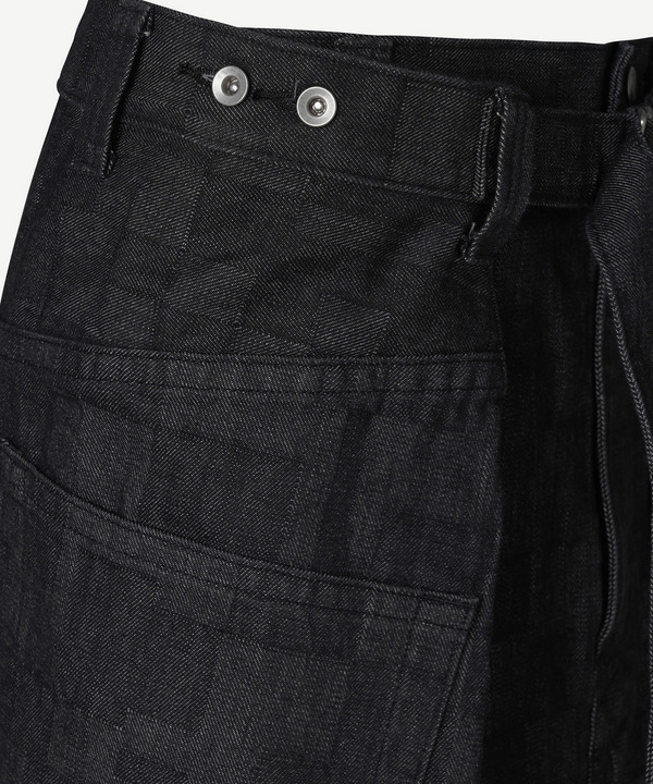 WRAP AZ DENIM SKIRT 詳細画像 BLACK 6