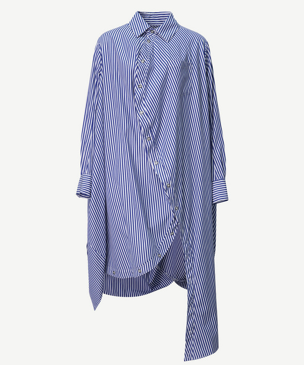 BALL SHIRT ONE PIECE(STRIPE) 詳細画像 WHITE×BLUE 1