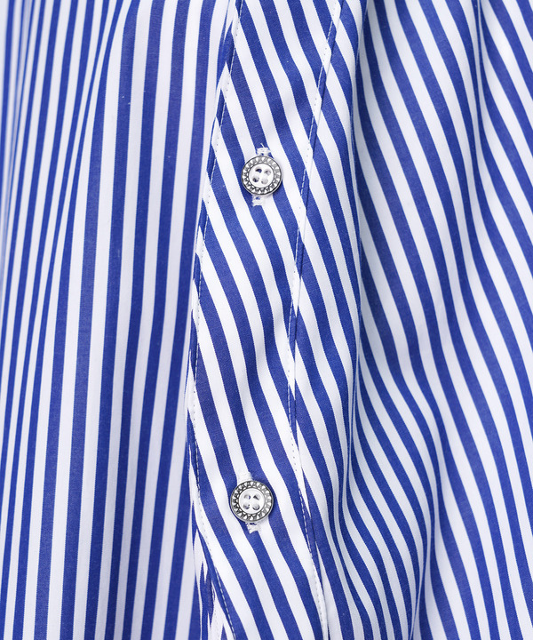 BALL SHIRT ONE PIECE(STRIPE) 詳細画像 WHITE×BLUE 4