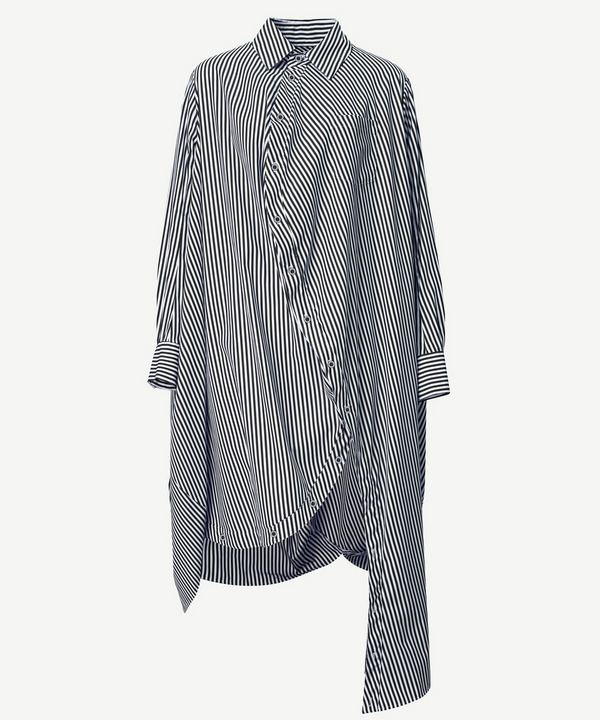 BALL SHIRT ONE PIECE(STRIPE) 詳細画像 BLACK×WHITE 1