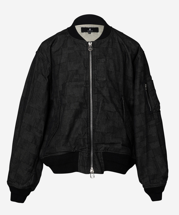 AZ DENIM BOMBER JACKET 詳細画像 BLACK 1