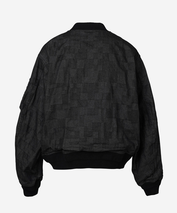 AZ DENIM BOMBER JACKET 詳細画像 BLACK 3
