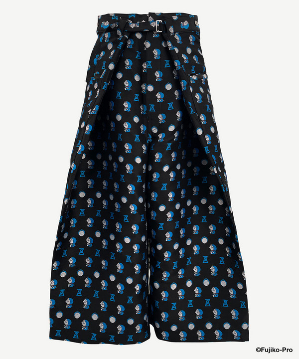 DORAEMON MONOGRAM WRAP PANTS 詳細画像 BLACK 1