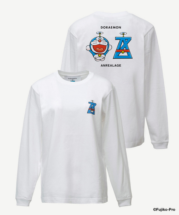 AZ DORAEMON MAIN VISUAL LONG TEE 詳細画像 WHITE 1