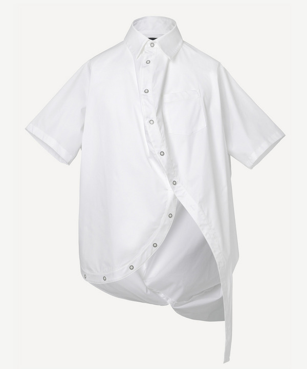 BALL HALF SLEEVE SHIRT(PLAIN) 詳細画像 WHITE 1