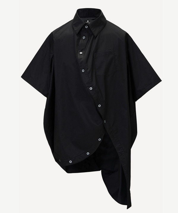 BALL HALF SLEEVE SHIRT(PLAIN) 詳細画像 BLACK 1
