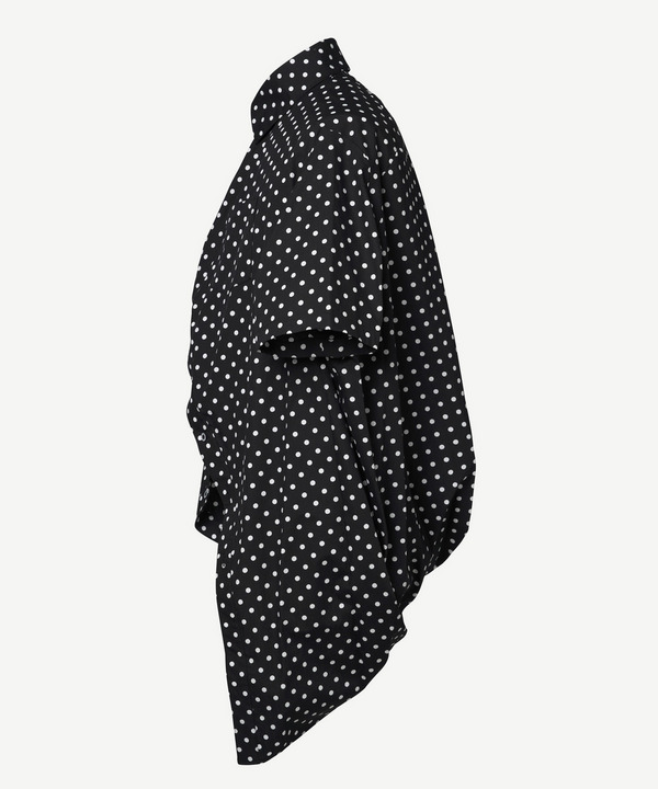 BALL HALF SLEEVE SHIRT(DOT) 詳細画像 BLACK 2
