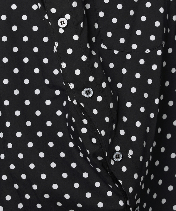 BALL HALF SLEEVE SHIRT(DOT) 詳細画像 BLACK 4