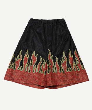 PATCHWORK FIRE LACE SHORTS