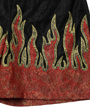 PATCHWORK FIRE LACE SHORTS 詳細画像