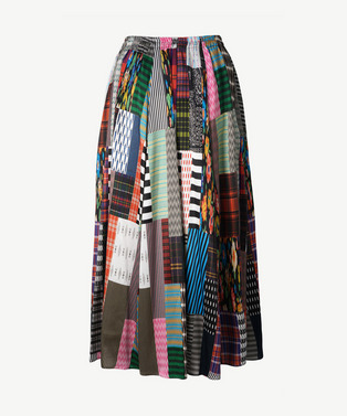 PATCHWORK PRINT SKIRT 詳細画像