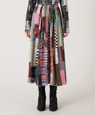 PATCHWORK PRINT SKIRT 詳細画像