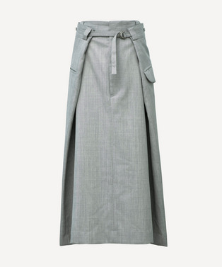 WRAP WOOL SKIRT