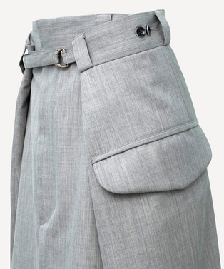 WRAP WOOL SKIRT 詳細画像