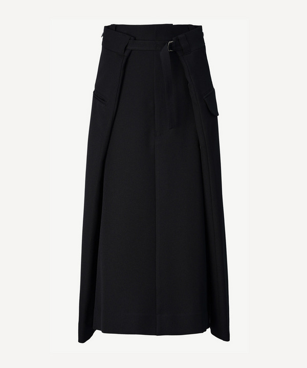 WRAP WOOL SKIRT 詳細画像 BLACK 1
