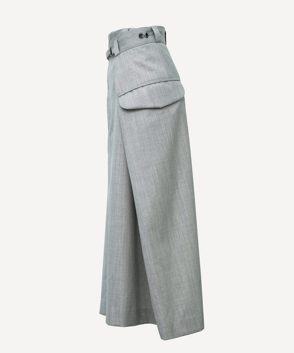 WRAP WOOL SKIRT 詳細画像 BLACK 3