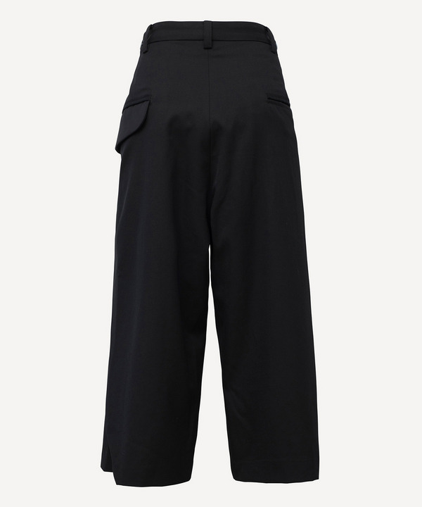 WRAP WOOL SLACKS 詳細画像 BLACK 3