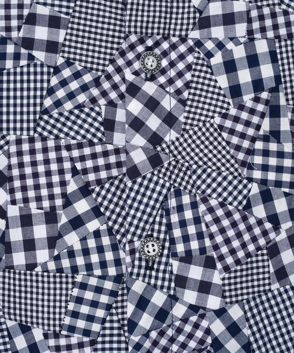 ORDER MADE PATCHWORK SHIRT 詳細画像 NAVY 4