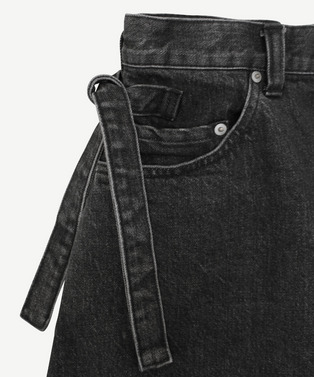 HAND DRAWING CROPPED DENIM PANTS 詳細画像