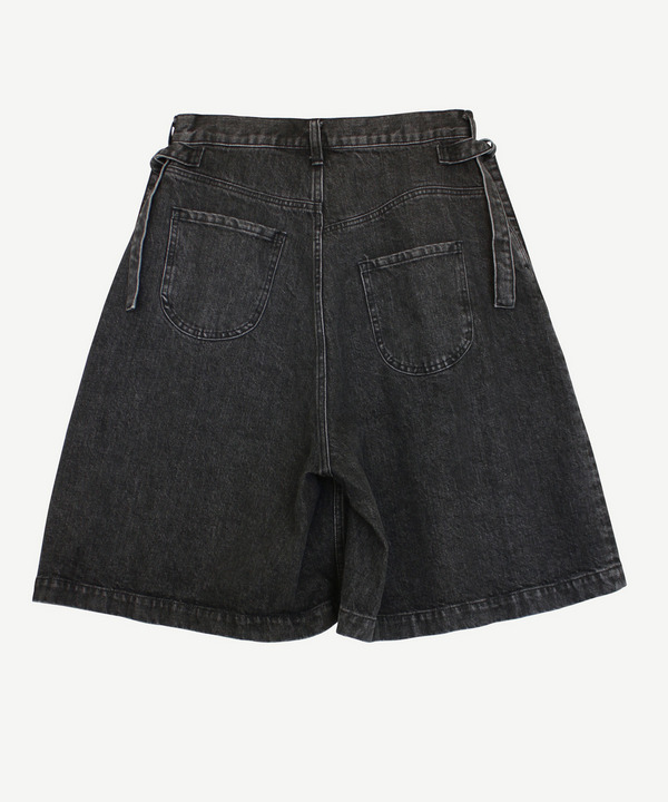 HAND DRAWING CROPPED DENIM PANTS 詳細画像 BLACK 2