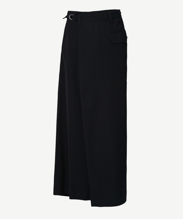 WRAP ASYMMETRY PANTS 詳細画像 BLACK 2