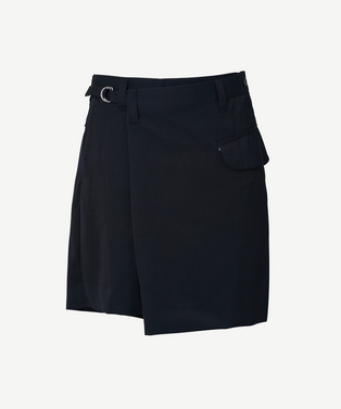 WRAP ASYMMETRY MINI SHORT PANTS 詳細画像