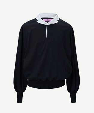 NOTCHED COLLAR POLO SHIRT